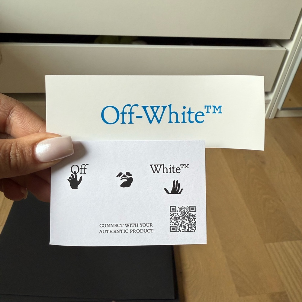 Off-White Cream Rectangular Chunky Frame Sunglass… - image 9